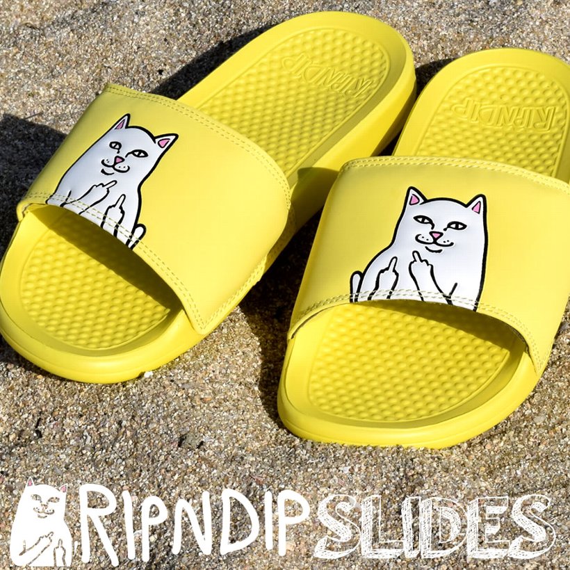 RIPNDIP リップンディップ サンダル ビーチ ビーサン シャワー 猫 キャット スケートボード スケーター ストリート ブランド 白