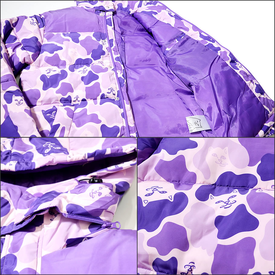 RIPNDIP リップンディップ 中綿ダウンジャケット メンズ Nerm Camo Puffer Jacket