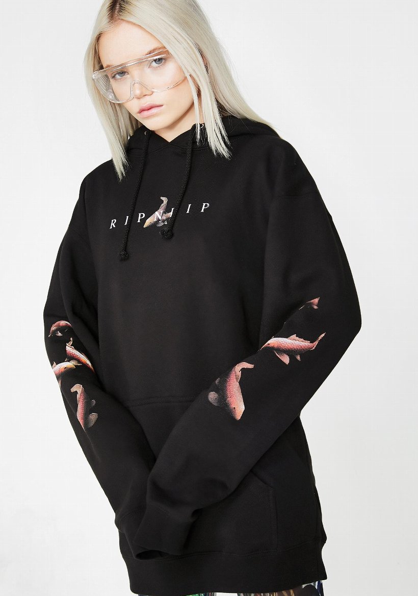 RIPNDIP リップンディップ パーカー 秋冬 メンズ レディース プルオーバー かわいい ブランド スウェット 裏起毛 大きいサイズ Mother Fish Baby Hoodie