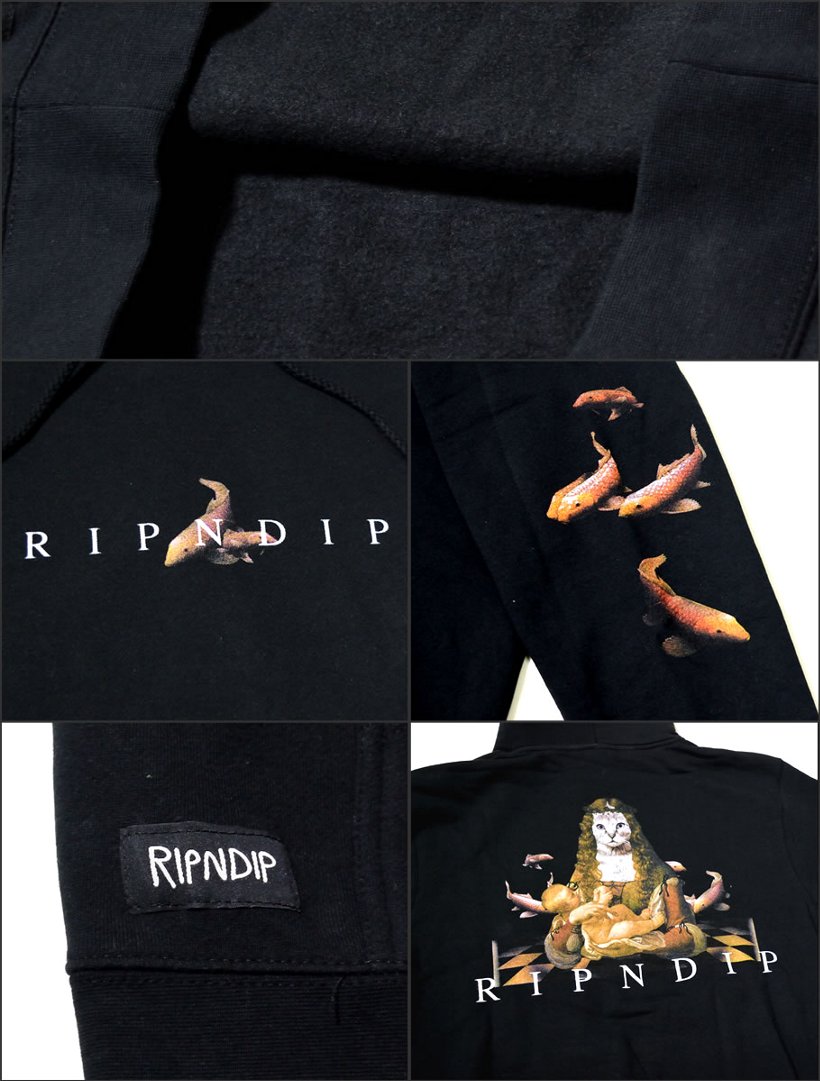 RIPNDIP リップンディップ パーカー 秋冬 メンズ レディース プルオーバー かわいい ブランド スウェット 裏起毛 大きいサイズ Mother Fish Baby Hoodie