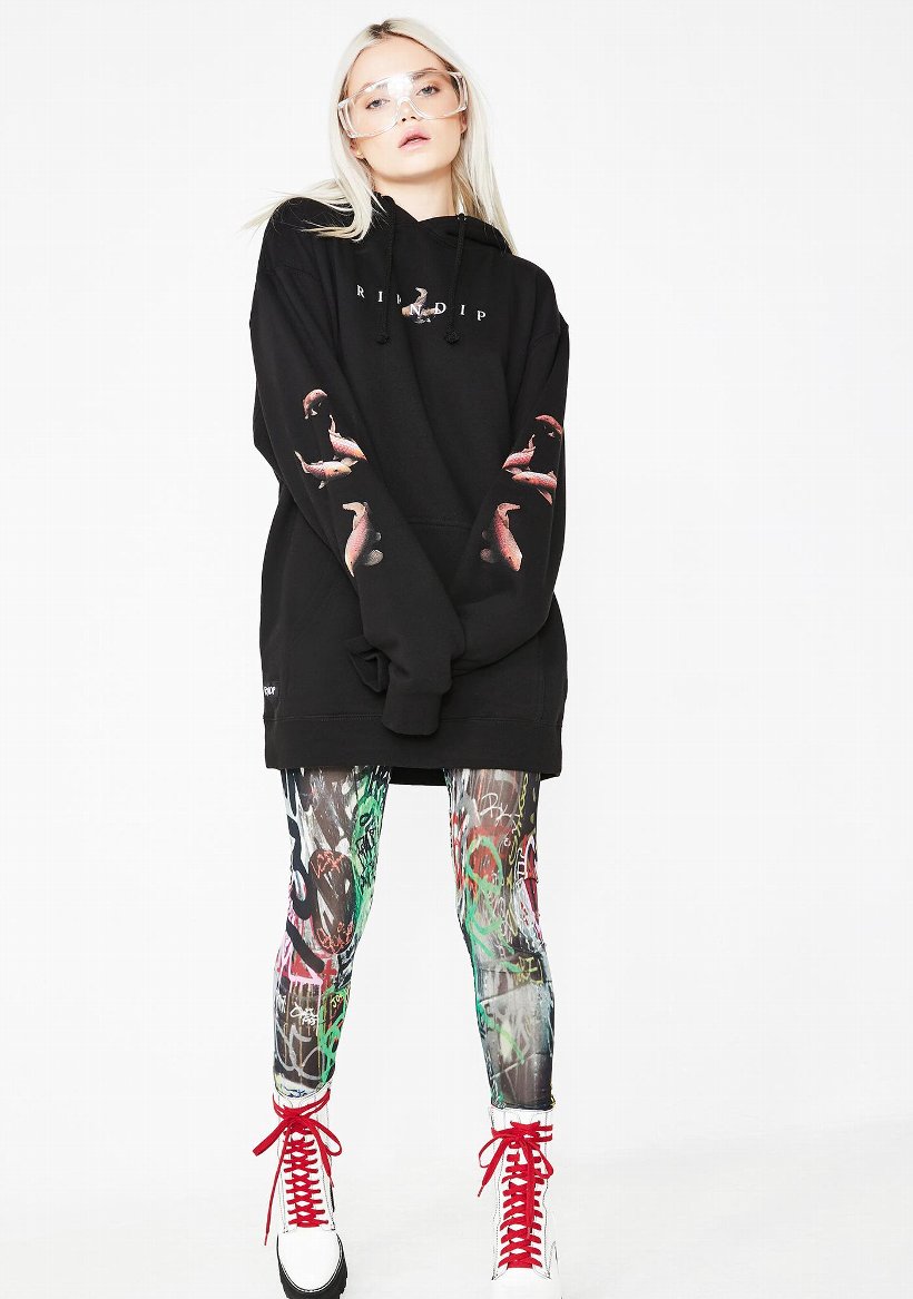 RIPNDIP リップンディップ パーカー 秋冬 メンズ レディース プルオーバー かわいい ブランド スウェット 裏起毛 大きいサイズ Mother Fish Baby Hoodie