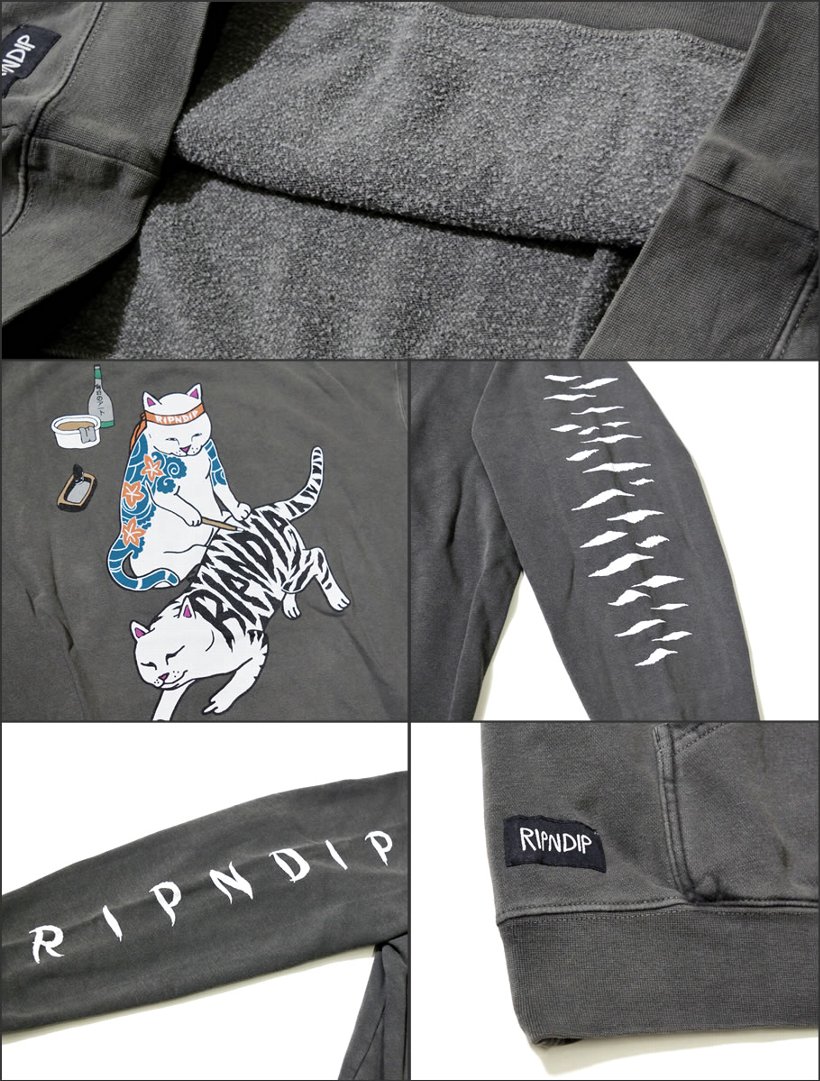 RIPNDIP リップンディップ パーカー 秋冬 メンズ レディース プルオーバー スウェット 裏起毛 大きいサイズ Tattoo Nerm Hoodie 2018秋冬 新作