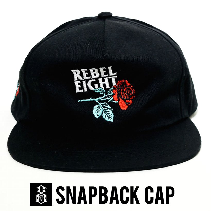 REBEL8 レベルエイト スナップバックキャップ 帽子 115010093 黒 2018秋冬 新作