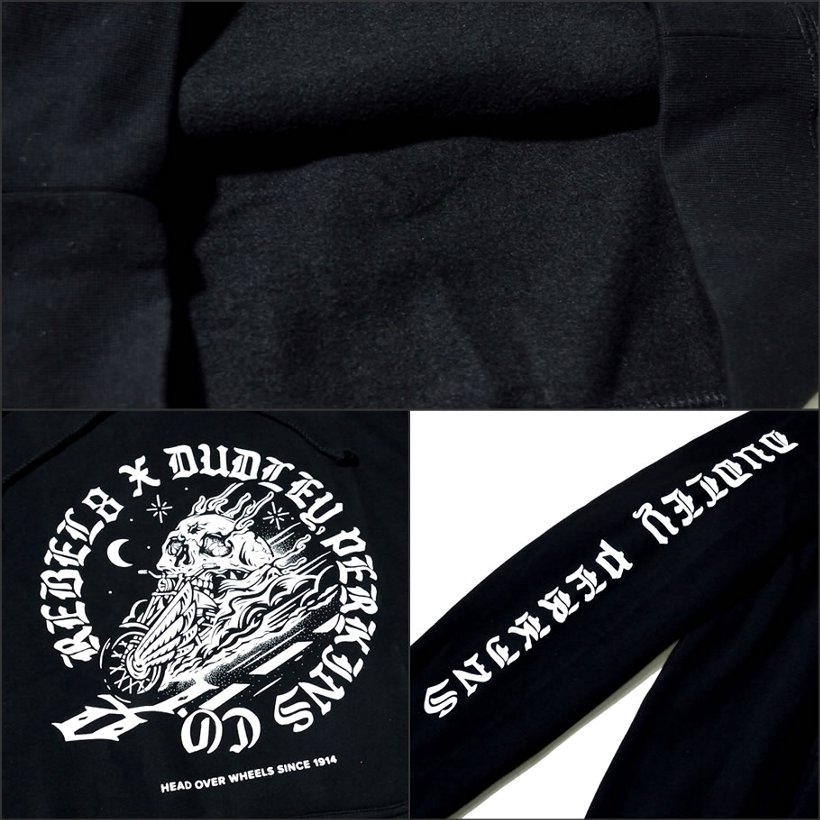 REBEL8 × Dudley Perkins パーカー メンズ ブランド おしゃれ 大きいサイズ プルオーバー スウェット ハーレーダビッドソン ローライダー