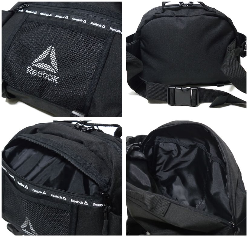 REEBOK リーボック ボディバッグ メンズ ブランド 大きめ 大容量 ウエストバッグ ヒップバッグ ショルダー
