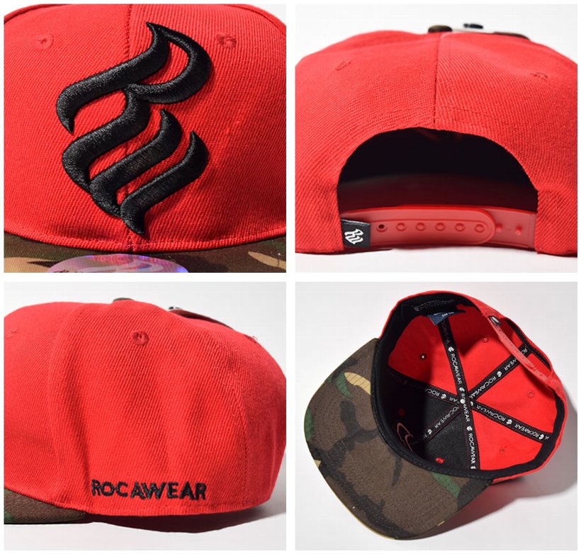 ロカウェア ROCAWEAR キャップ メンズ 帽子 スナップバックキャップ 迷彩 カモ柄 カジュアル B系 ストリート系 ファッション