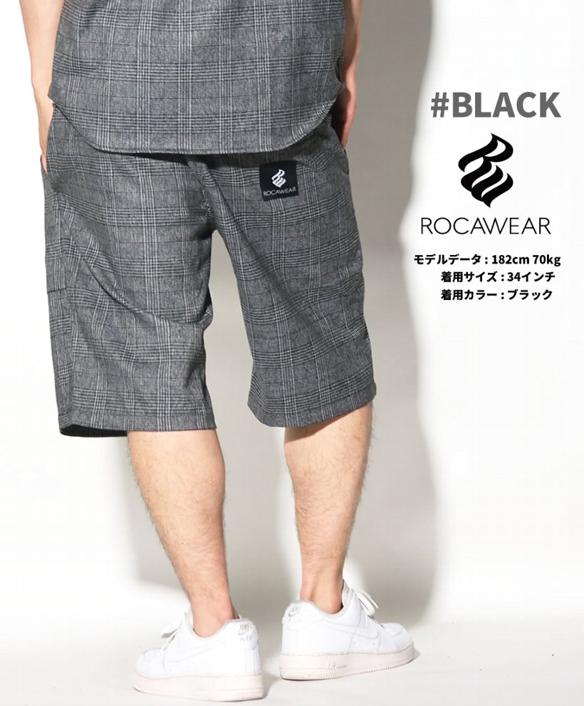 ロカウェア ROCAWEAR ハーフパンツ メンズ チェック柄 RW181B02