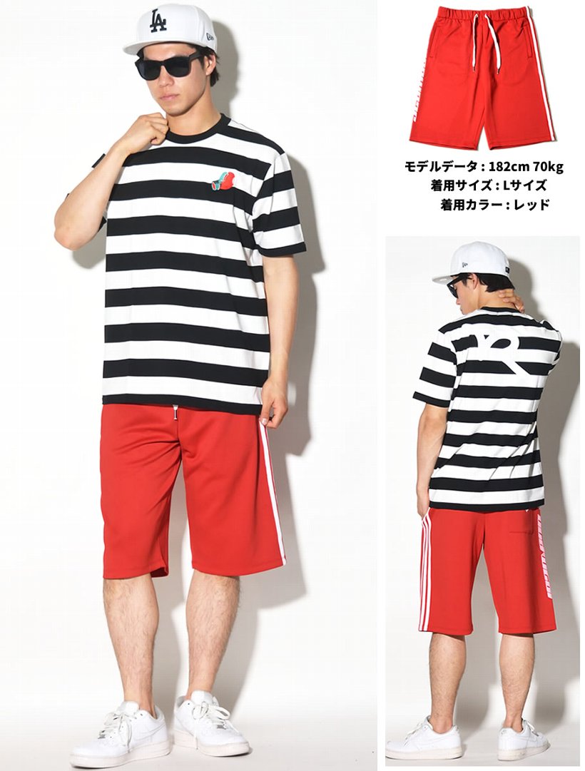 ロカウェア ROCAWEAR ハーフパンツ メンズ ジャージ RW181K41