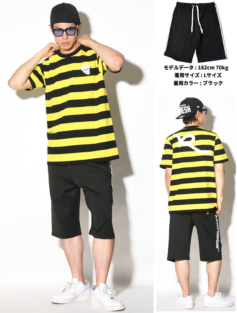 ロカウェア ROCAWEAR ハーフパンツ メンズ ジャージ RW181K41