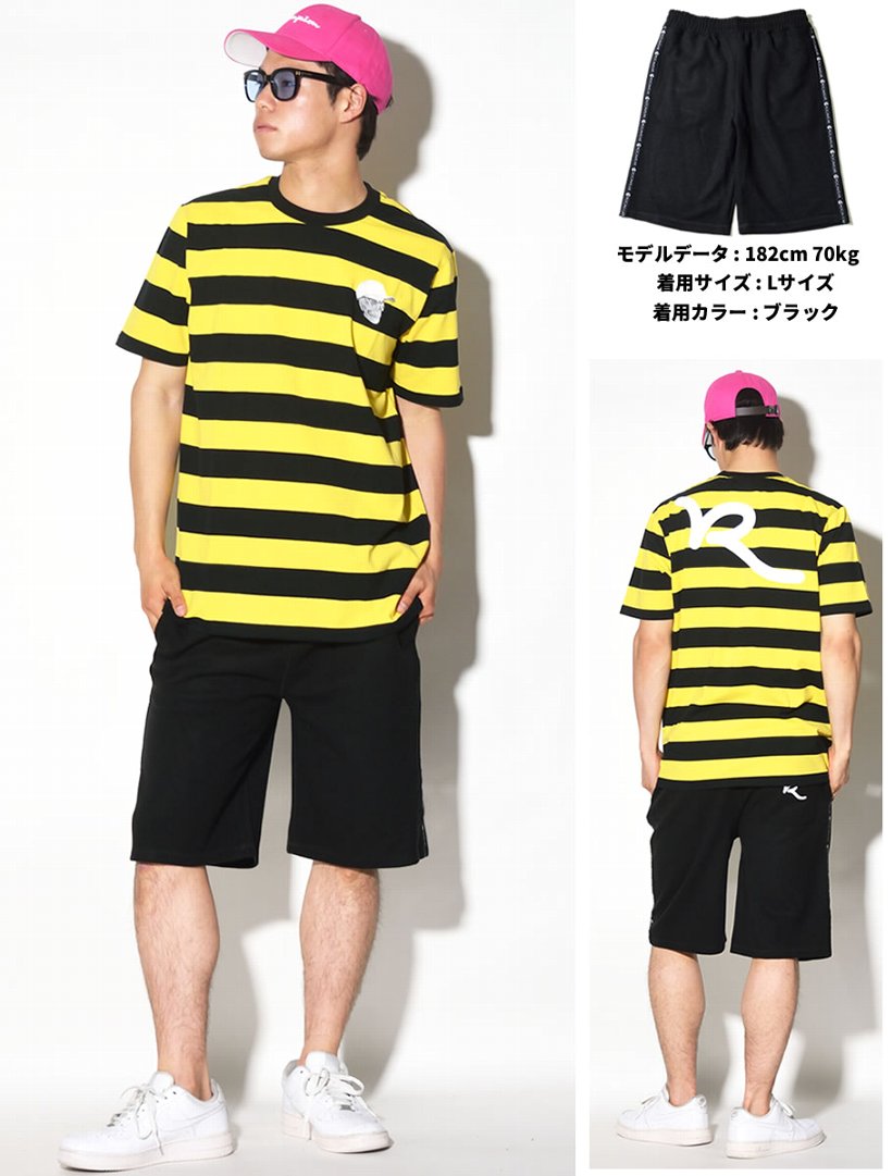 ロカウェア ROCAWEAR ハーフパンツ メンズ ジャージ RW181K42
