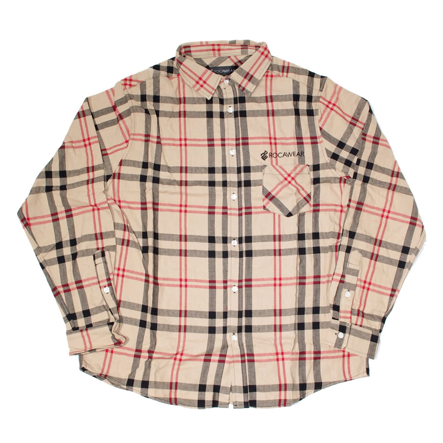 ロカウェア ROCAWEAR シャツ メンズ 長袖 カジュアル おしゃれ ブランド チェック柄 大きいサイズ 残りXLサイズ
