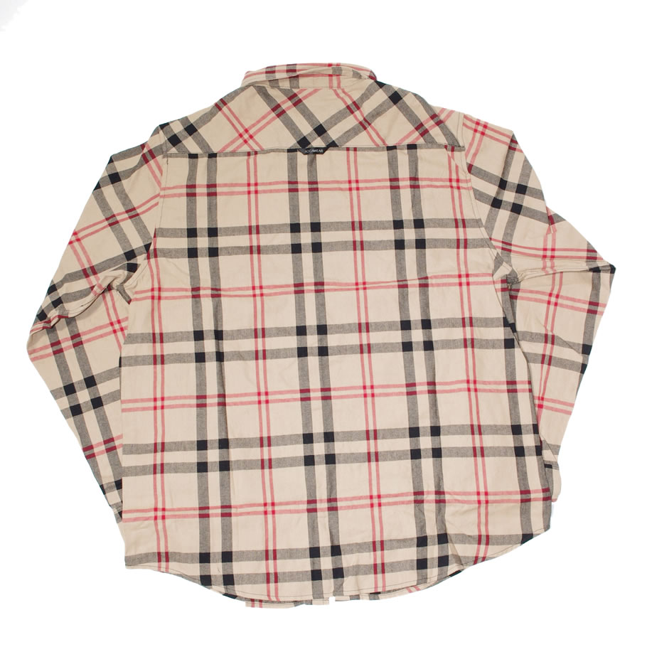 ロカウェア ROCAWEAR シャツ メンズ 長袖 カジュアル おしゃれ ブランド チェック柄 大きいサイズ 残りXLサイズ