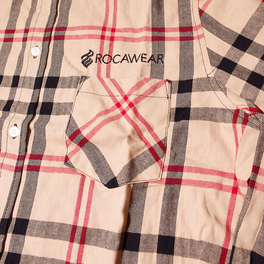 ロカウェア ROCAWEAR シャツ メンズ 長袖 カジュアル おしゃれ ブランド チェック柄 大きいサイズ 残りXLサイズ