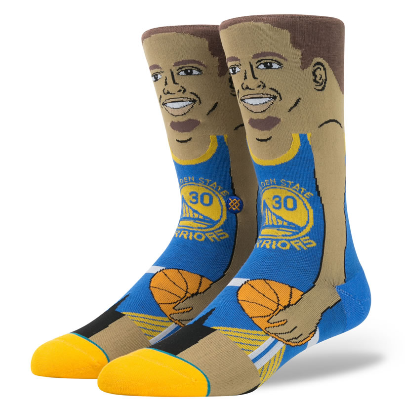 STANCE スタンス ソックス 靴下 メンズ ブランド 25cm〜29cm NBA ウォリアーズ ステフィン・カリー スポーツ バスケットボール
