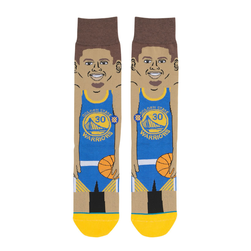 STANCE スタンス ソックス 靴下 メンズ ブランド 25cm〜29cm NBA ウォリアーズ ステフィン・カリー スポーツ バスケットボール