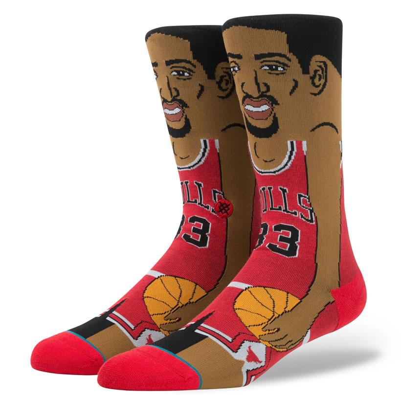 STANCE スタンス ソックス 靴下 メンズ ブランド 25cm〜29cm NBA シカゴ・ブルズ スコッティ・ピッペン スポーツ バスケットボール