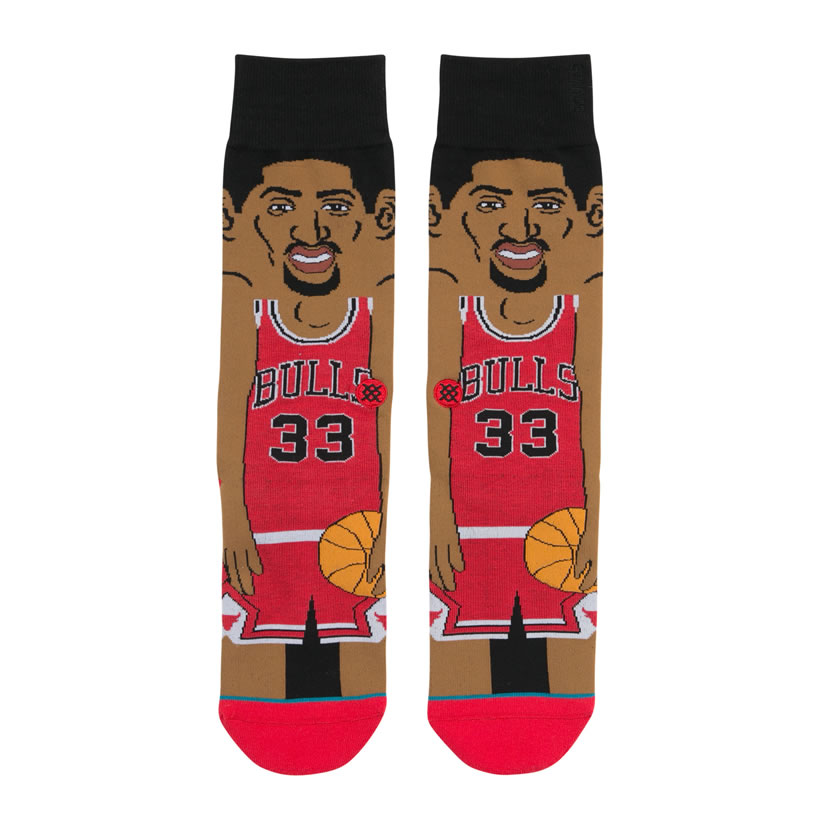 STANCE スタンス ソックス 靴下 メンズ ブランド 25cm〜29cm NBA シカゴ・ブルズ スコッティ・ピッペン スポーツ バスケットボール