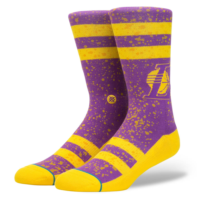 STANCE スタンス ソックス 靴下 メンズ ブランド 25cm〜29cm NBA ロサンゼルス・レイカーズ バスケットボール