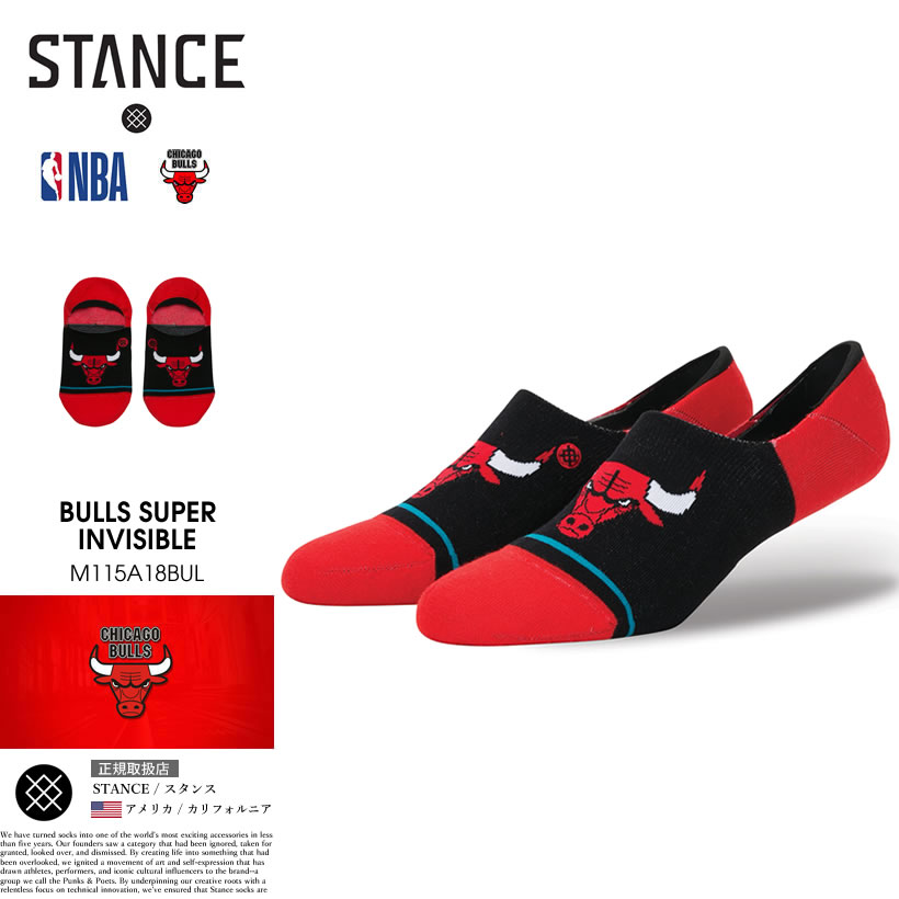 STANCE スタンス ソックス 靴下 メンズ ブランド 25cm〜29cm NBA シカゴ・ブルズ スポーツ バスケットボール
