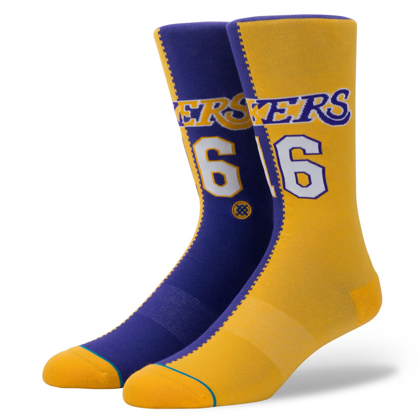 STANCE スタンス ソックス 靴下 メンズ ブランド 25cm〜29cm NBA ロサンゼルス・レイカーズ パウ・ガソル スポーツ バスケットボール