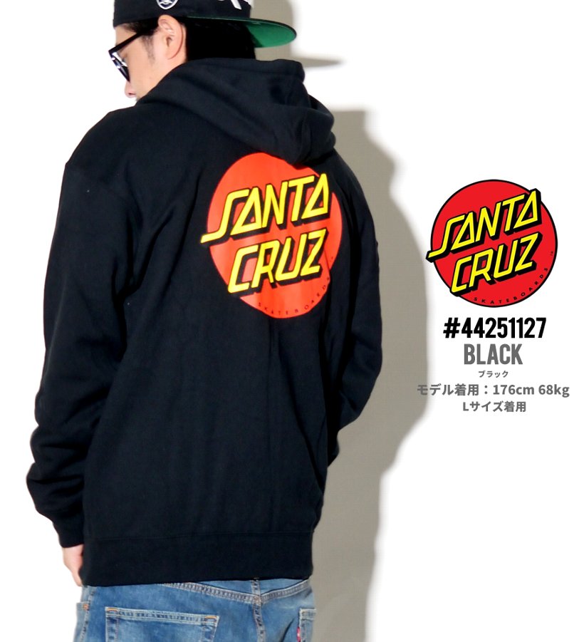 サンタクルーズ ジップパーカー メンズ 裏起毛 SANTA CRUZ 44251127 2018秋冬 新作