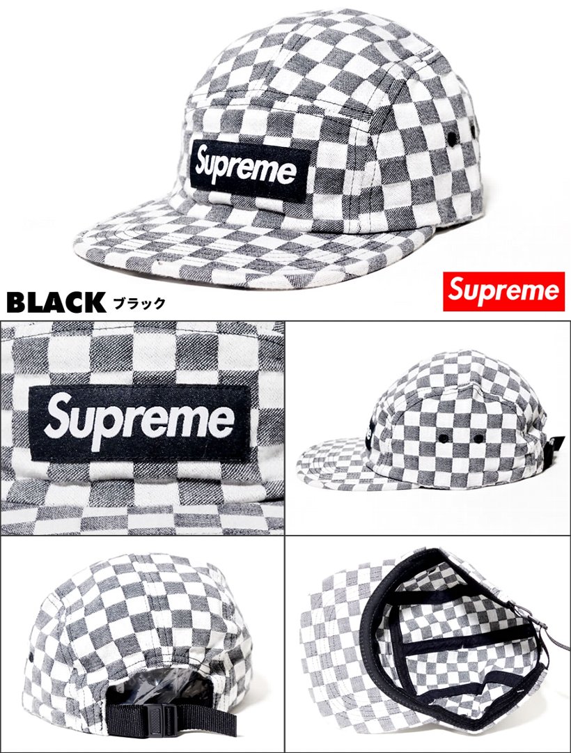Supreme シュプリーム キャンプキャップ SS18H11 Checkerboard Camp Cap