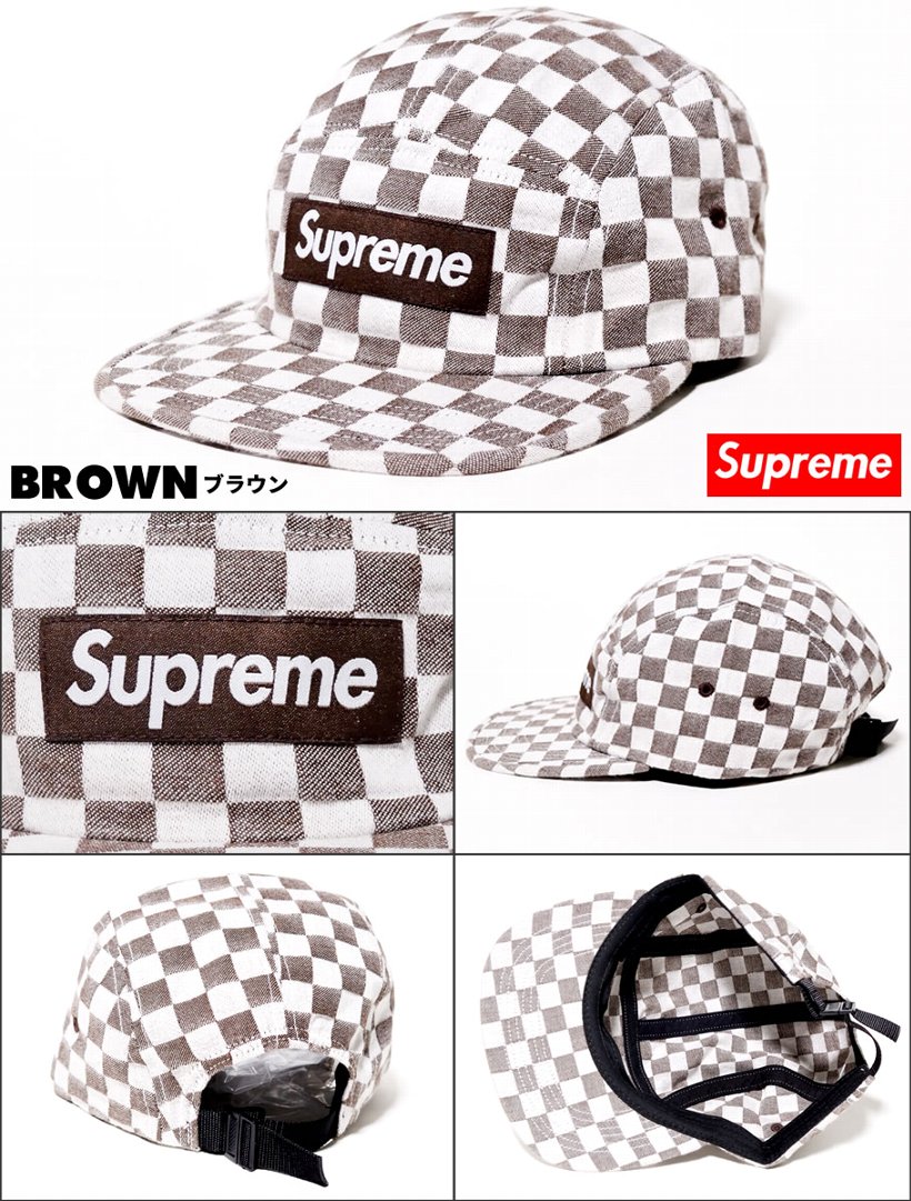 Supreme シュプリーム キャンプキャップ SS18H11 Checkerboard Camp Cap