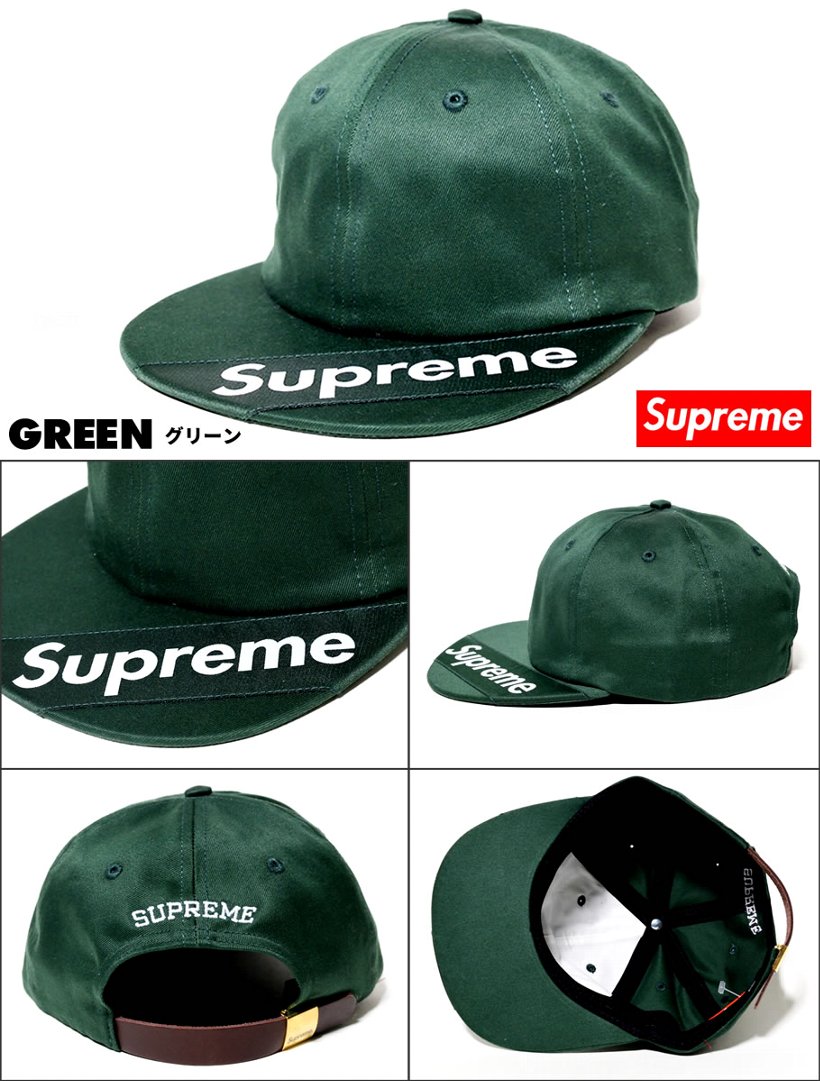 Supreme シュプリーム 6パネルキャップ SS18H44 Visor Label 6-Panel