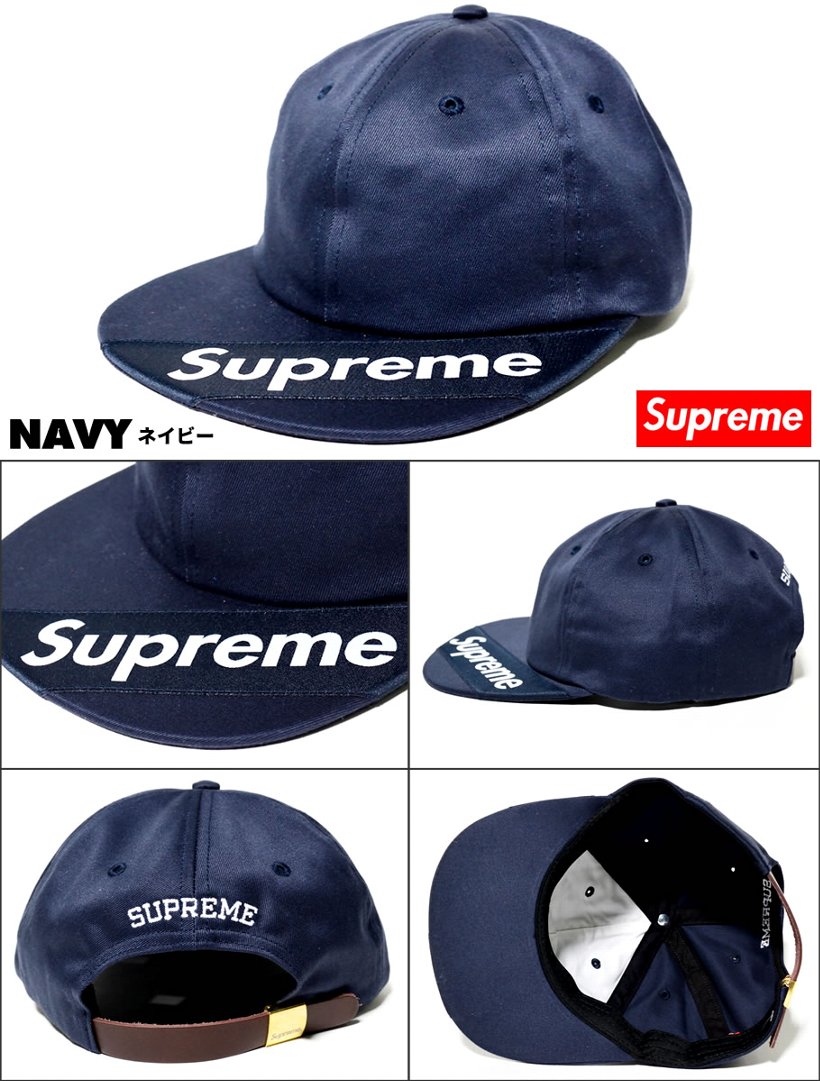 Supreme シュプリーム 6パネルキャップ SS18H44 Visor Label 6-Panel