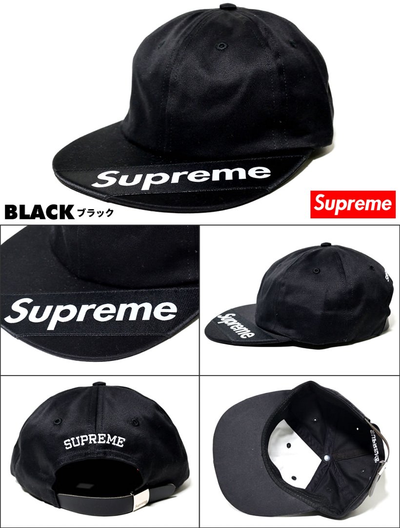 Supreme シュプリーム 6パネルキャップ SS18H44 Visor Label 6-Panel