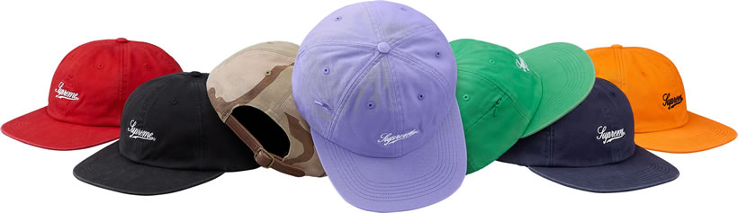 Supreme シュプリーム 6パネルキャップ SS18H45 Side Pocket Script Logo 6-Panel