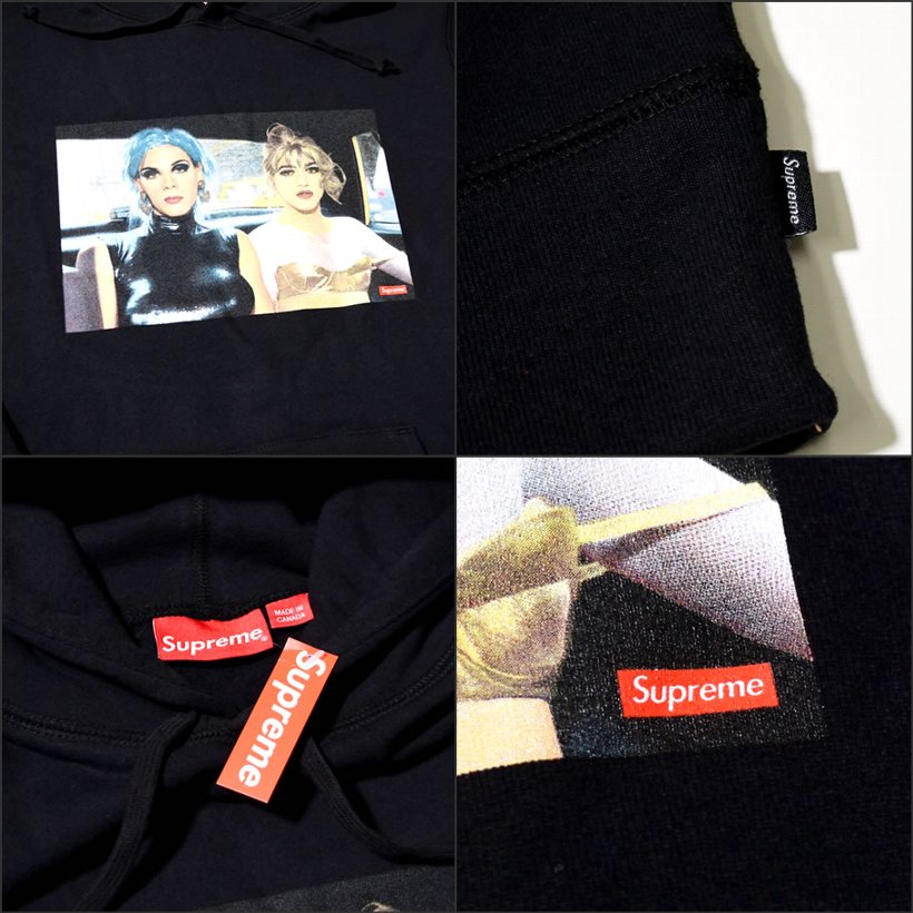 Supreme シュプリーム プルオーバーパーカー SS18SW53 Nan Goldin Misty and Jimmy Paulette Hooded Sweatshirt