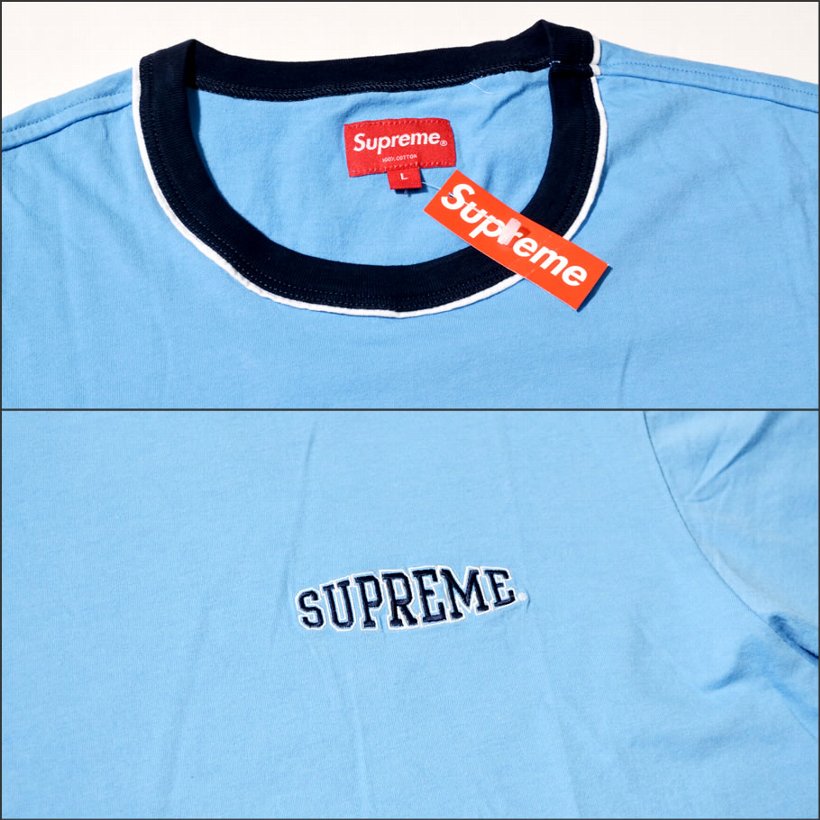 Supreme シュプリーム Tシャツ 半袖 SS18KN39 Piping Ringer Tee