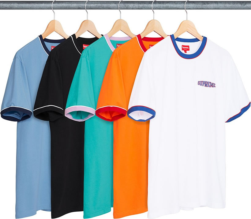 Supreme シュプリーム Tシャツ 半袖 SS18KN39 Piping Ringer Tee