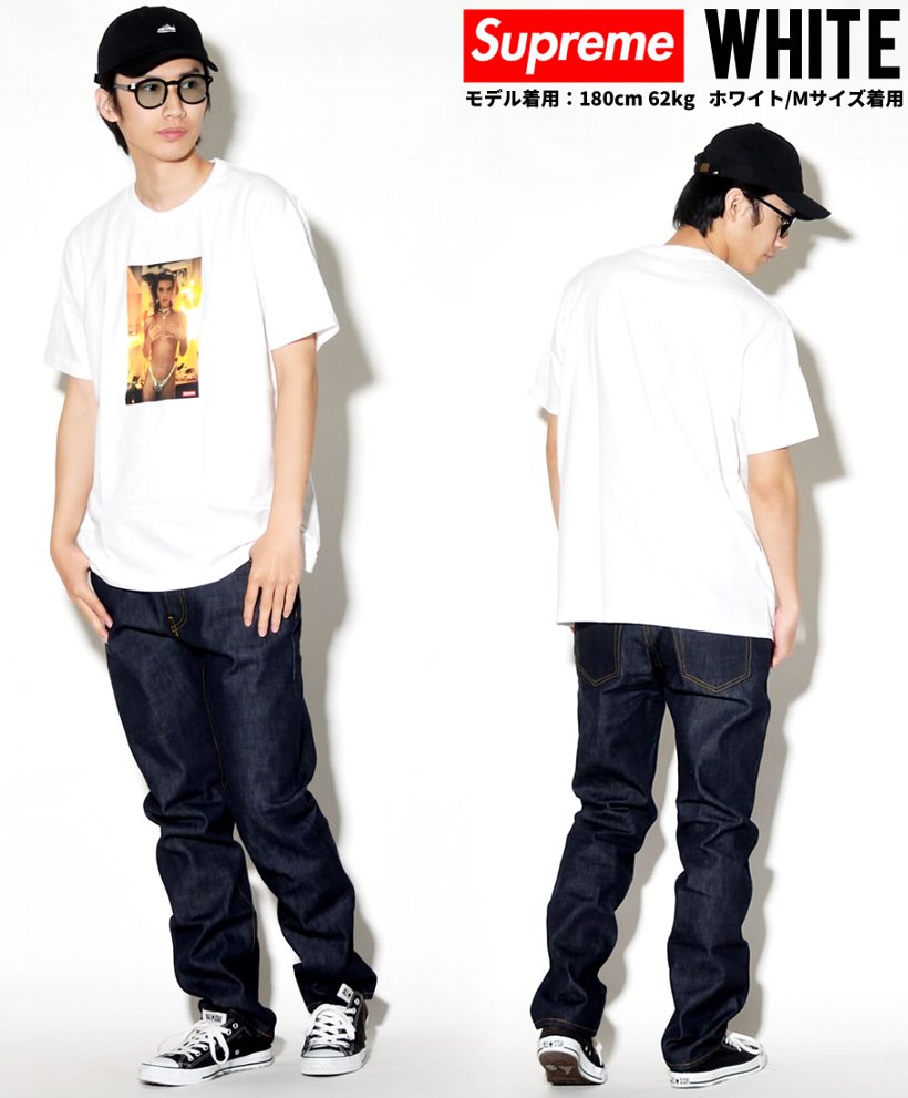 Supreme シュプリーム Tシャツ 半袖 SS18T5 Kim in Rhinestone Tee