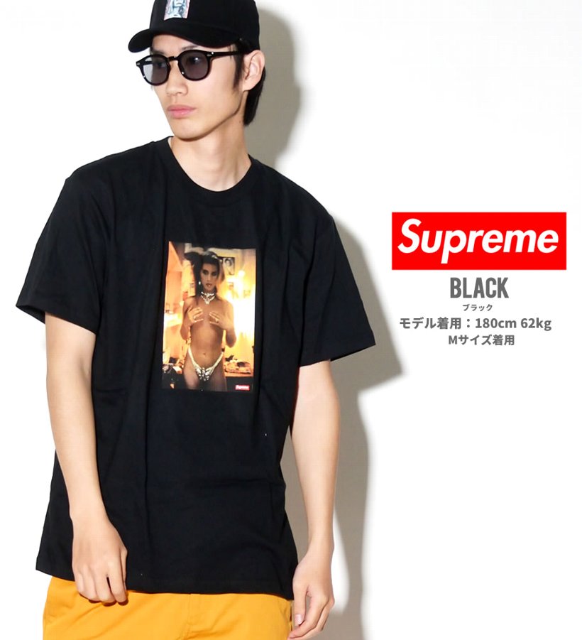 Supreme シュプリーム Tシャツ 半袖 SS18T5 Kim in Rhinestone Tee