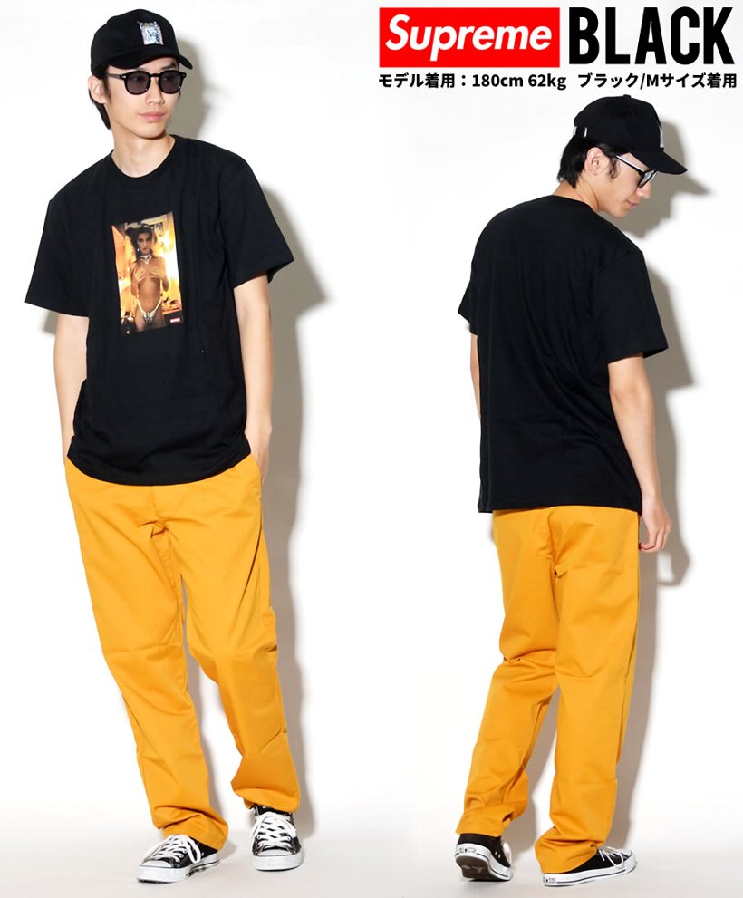 Supreme シュプリーム Tシャツ 半袖 SS18T5 Kim in Rhinestone Tee