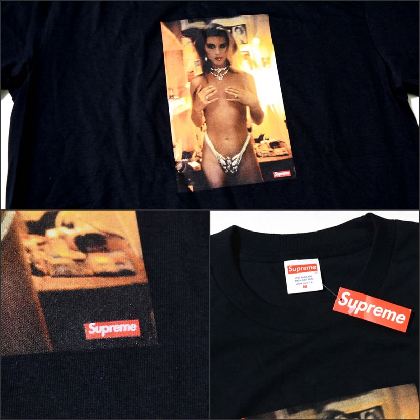 Supreme シュプリーム Tシャツ 半袖 SS18T5 Kim in Rhinestone Tee