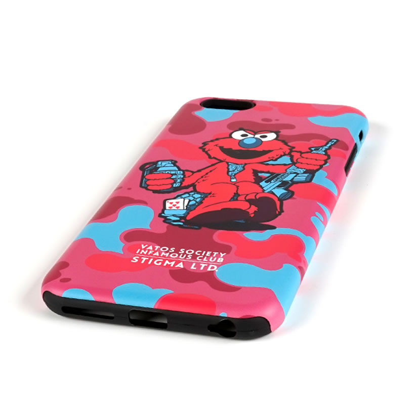 STIGMA スティグマ iPhoneケース スマホケース シリコン ハードケース エルモ キャラクター プリント 韓国 ブランド