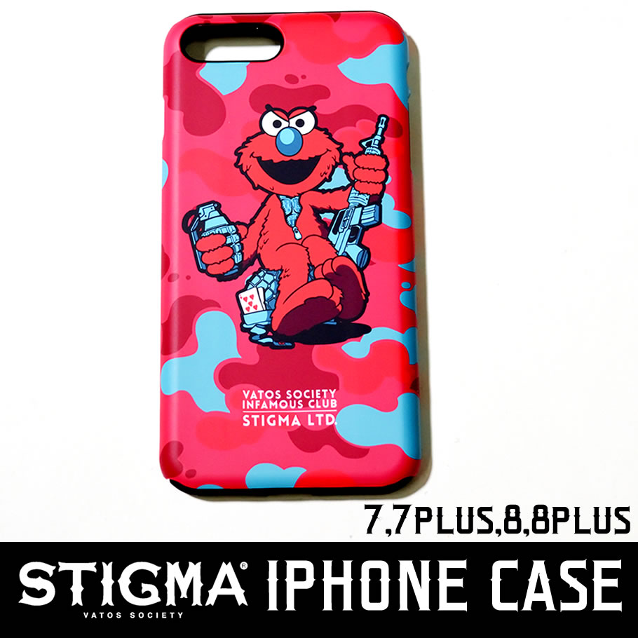 STIGMA スティグマ iPhoneケース スマホケース シリコン ハードケース エルモ キャラクター プリント 韓国 ブランド