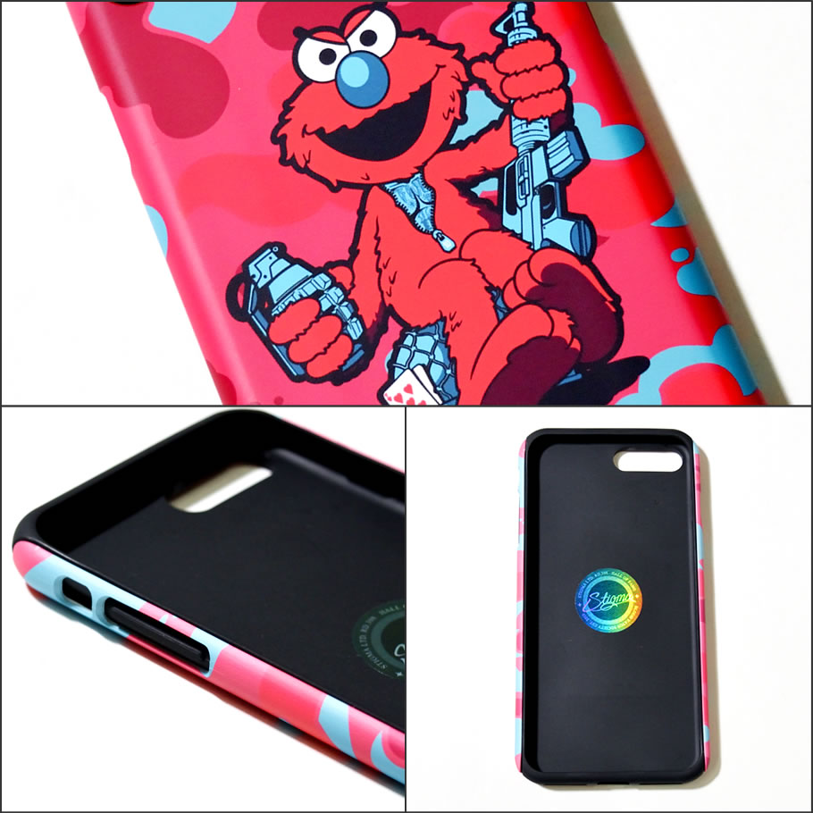 STIGMA スティグマ iPhoneケース スマホケース シリコン ハードケース エルモ キャラクター プリント 韓国 ブランド
