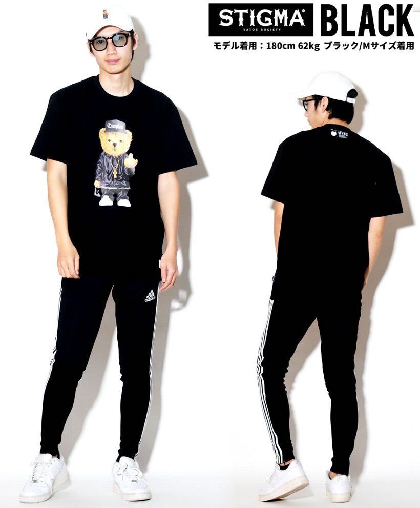 STIGMA スティグマ Tシャツ メンズ 半袖 春 おしゃれ 韓国 ブランド 海外 キャラクター プリント