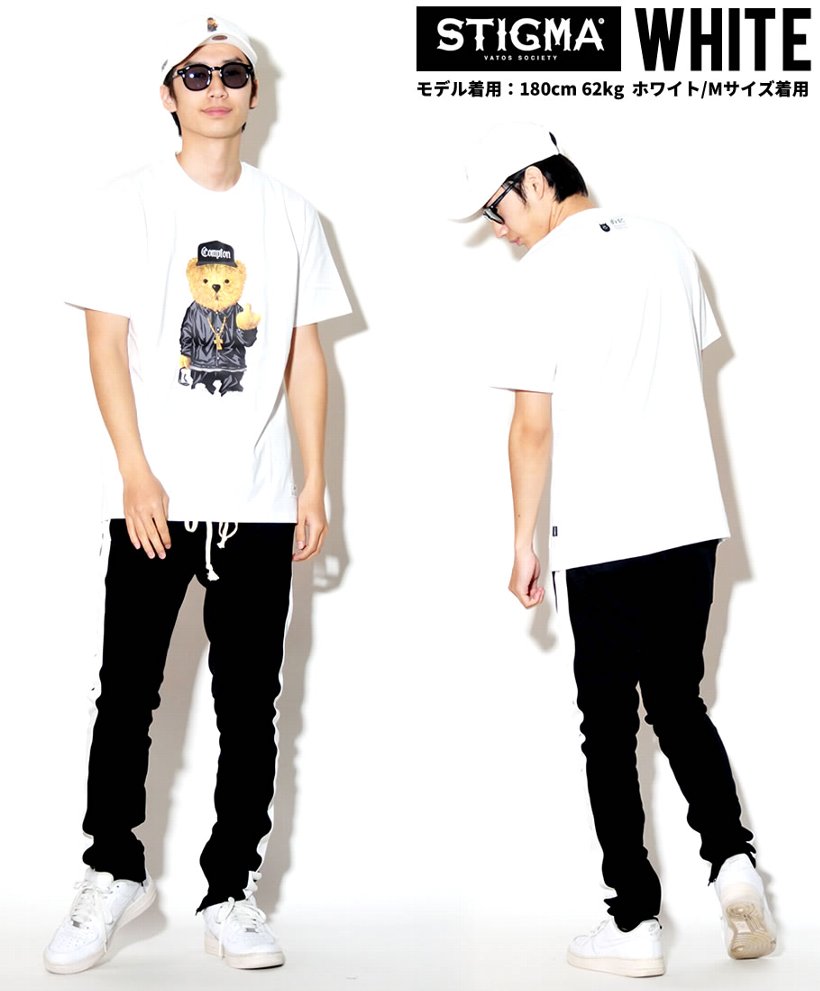 STIGMA スティグマ Tシャツ メンズ 半袖 春 おしゃれ 韓国 ブランド 海外 キャラクター プリント