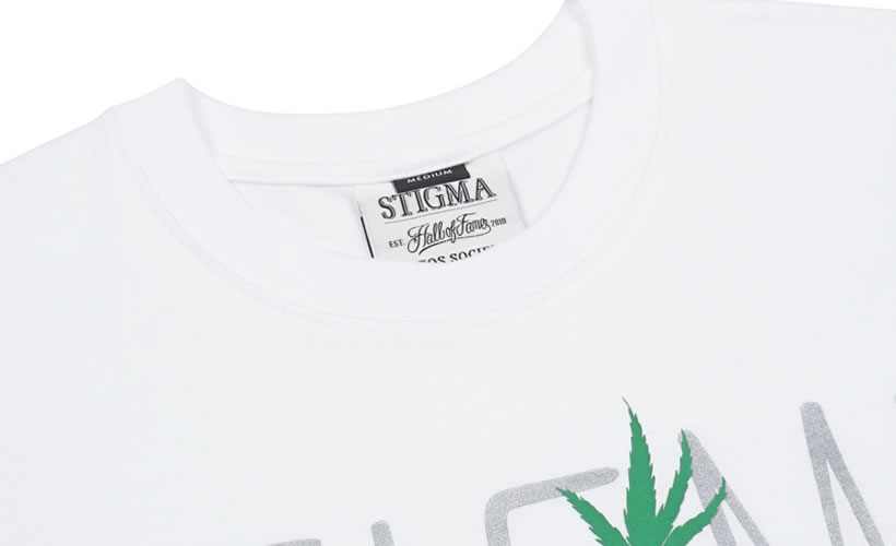 STIGMA スティグマ Tシャツ メンズ 半袖 春 おしゃれ 韓国 ブランド 海外 ロゴ プリント 白 黒