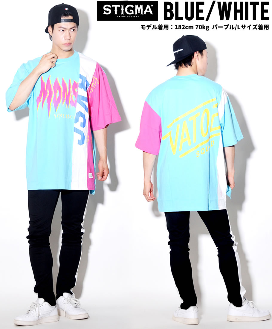STIGMA スティグマ Tシャツ メンズ 半袖 夏 ストリート系 hiphop ヒップホップ 韓国 ファッション ブランド 海外 ロゴ プリント