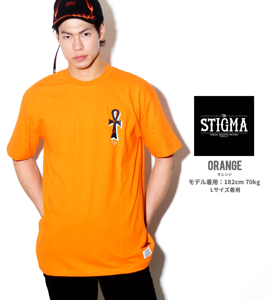 STIGMA スティグマ Tシャツ メンズ 半袖 夏 ストリート系 hiphop ヒップホップ 韓国 ファッション ブランド 海外 ロゴ プリント