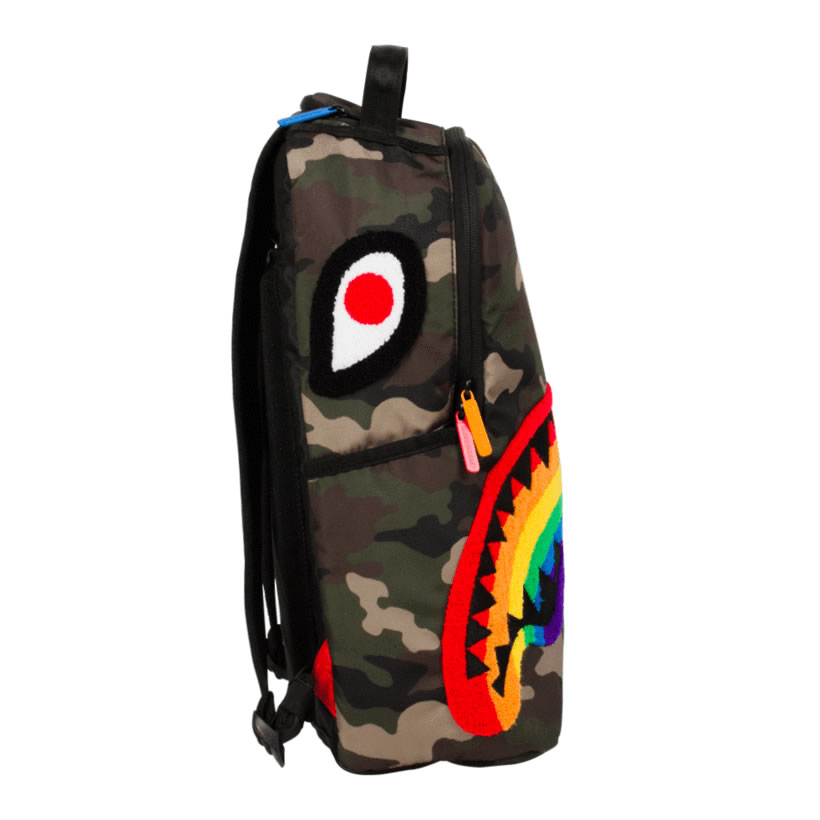 スプレーグラウンド SPRAYGROUND バックパック リュックサック 鞄 CHENILLE RAINBOW SHARK