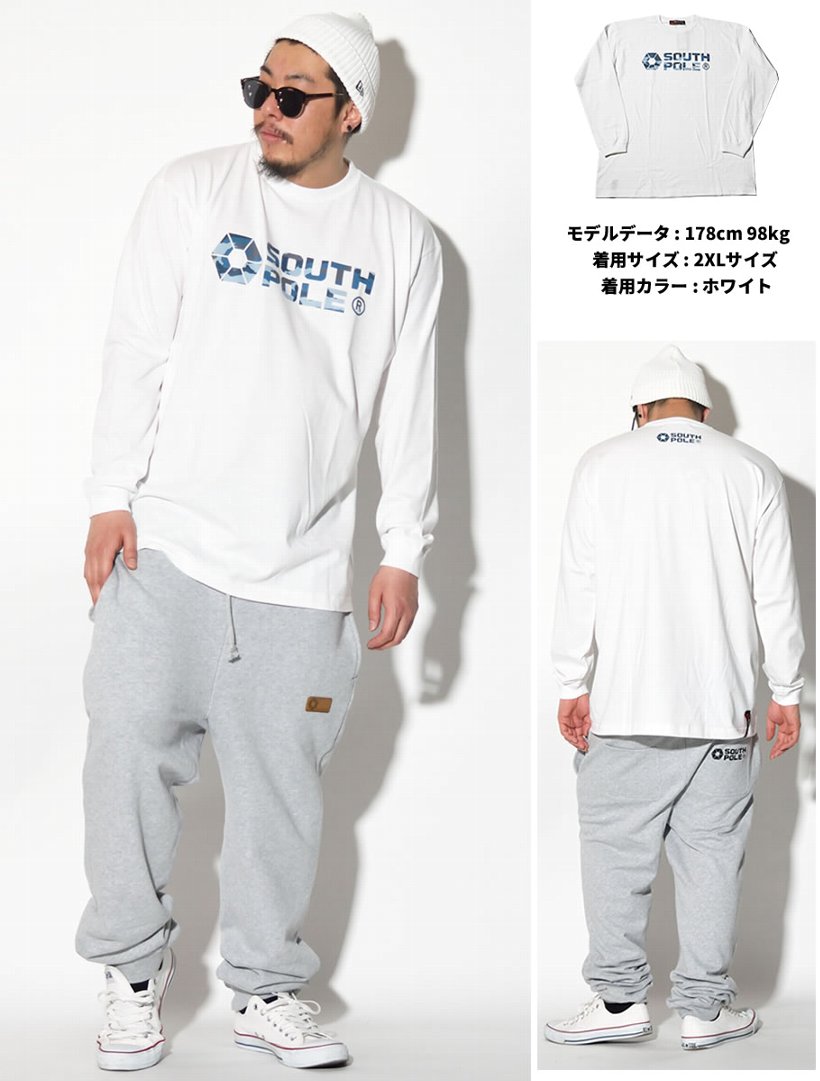 サウスポール SOUTHPOLE Tシャツ メンズ 長袖 ロンT 11711002 大きいサイズ 2017 春夏 新作
