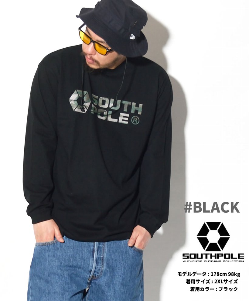 サウスポール SOUTHPOLE Tシャツ メンズ 長袖 ロンT 11711002 大きいサイズ 2017 春夏 新作