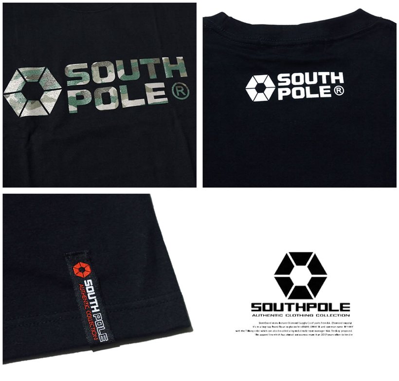 サウスポール SOUTHPOLE Tシャツ メンズ 長袖 ロンT 11711002 大きいサイズ 2017 春夏 新作